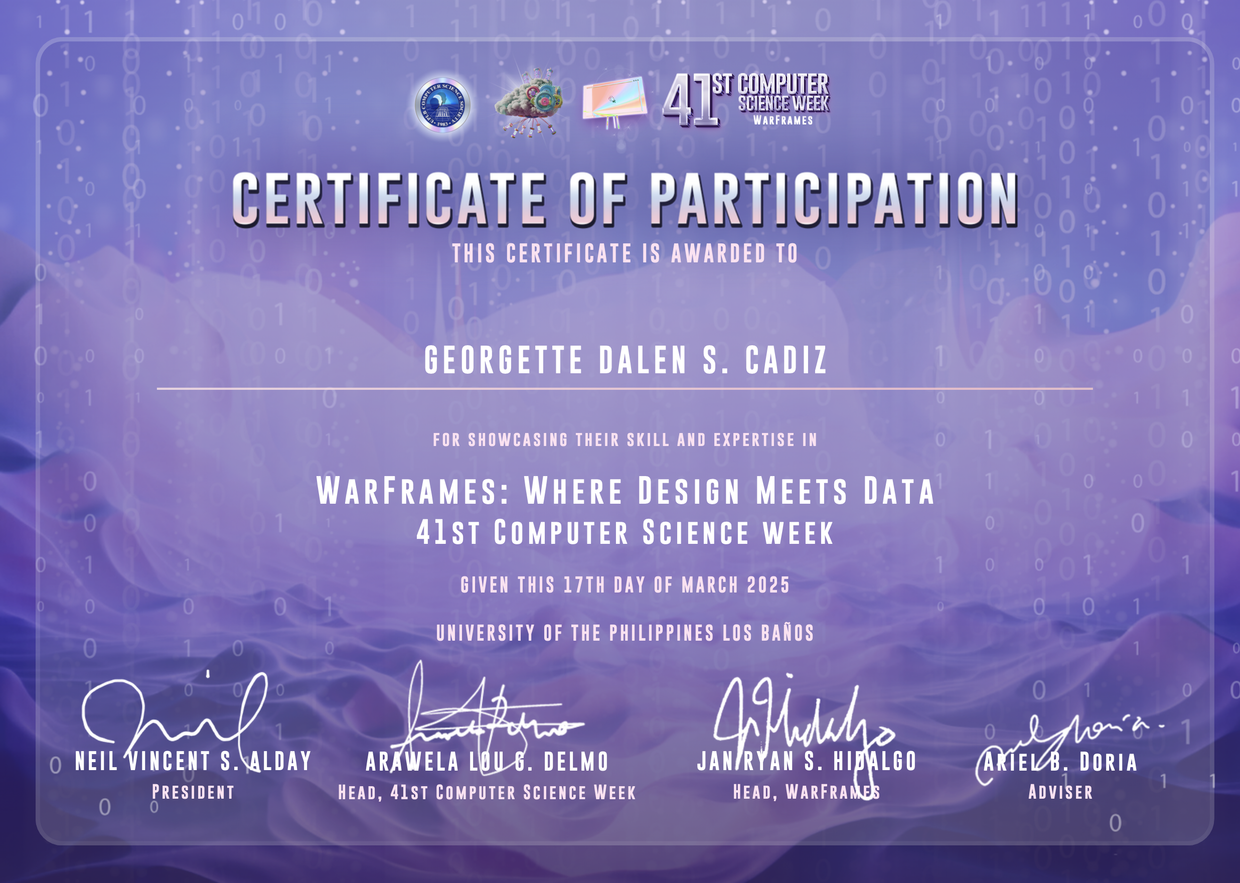 Warframes: Web Design Competition 2025